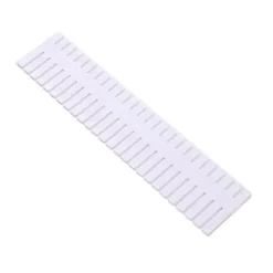 4st Lådavdelare Organizer Plast Lådförvaringsvägg Hem Justerbar klaff Vit Förlängd 47x7CM