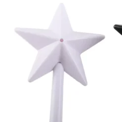 3st Magiska Salt Peppar Shakers Stjärnformade Trollstav Salt Peppar Shakers Magiska Stick Påfyllningsbara kryddor Kryddor Dispenser Rosa Svart Vit