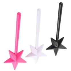 3st Magiska Salt Peppar Shakers Stjärnformade Trollstav Salt Peppar Shakers Magiska Stick Påfyllningsbara kryddor Kryddor Dispenser Rosa Svart Vit