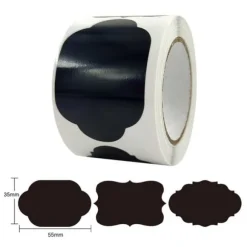 150st Retro Griffeletiketter Dekor för Burkar + Penna