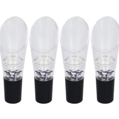 4st vinluftare hällare PC Miljövänlig karaffpipstång Tillbehör för hushållsfestSilver