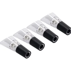 4st vinluftare hällare PC Miljövänlig karaffpipstång Tillbehör för hushållsfestSilver