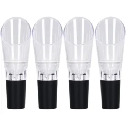 4st vinluftare hällare PC Miljövänlig karaffpipstång Tillbehör för hushållsfestSilver