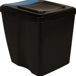 Staplingsbara soptunnor 4 st - Hygieniska och praktiska | Färg: Antracit | Storlek: 100 L