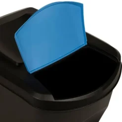 Staplingsbara soptunnor 4 st - Hygieniska och praktiska | Färg: Antracit | Storlek: 100 L