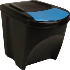 Staplingsbara soptunnor 4 st - Hygieniska och praktiska | Färg: Antracit | Storlek: 100 L