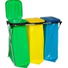 Stativhållare för 120L sopsäckar för segregering - 3 typer av avfall