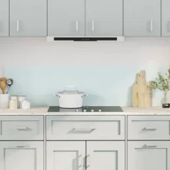 Stänkskydd 2 st vit 80x40 cm härdat glas