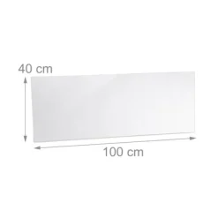 Stänkskydd för kök, 40x100 cm, Transparent