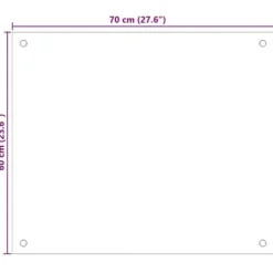 Stänkskydd i härdat glas - Värmebeständigt och reptåligt | Färg: Vit | Storlek: 70x60 cm
