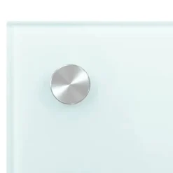 Stänkskydd i härdat glas - Värmebeständigt och reptåligt | Färg: Vit | Storlek: 70x60 cm