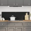 Stänkskydd i härdat glas 2-pack | Färg: Svart | Storlek: 70x50 cm