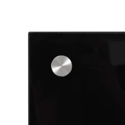 Stänkskydd i härdat glas 2-pack | Färg: Svart | Storlek: 70x50 cm