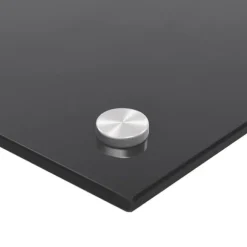 Stänkskydd i härdat glas 2-pack | Färg: Svart | Storlek: 70x50 cm