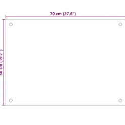 Stänkskydd 2-pack i härdat glas - Praktiskt & Dekorativt | Färg: Vit | Storlek: 70x50 cm