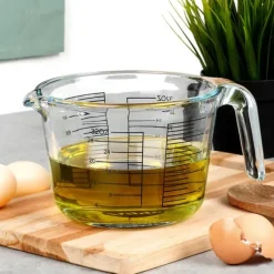 Stor glasköksmätkopp för mätning av livsmedel 1L