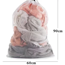 Stor tvättpåse 60x90 cm Vit 1-pack