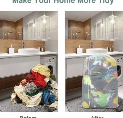 Stor tvättpåse 60x90 cm Vit 1-pack