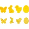 4st/set Plastutskärare Söt Fjäril Kanin Kyckling Påskägg Form Fondant Utskärare Kexkaka Mögel