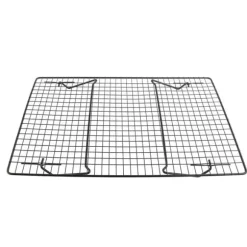 Svart järnkylställ för bröd, kakor, kakor - ugnstillbehör för efterrätt, kafé, bageri