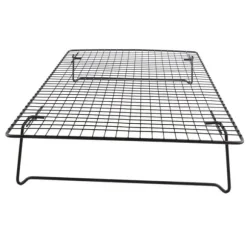 Svart järnkylställ för bröd, kakor, kakor - ugnstillbehör för efterrätt, kafé, bageri