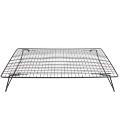 Svart järnkylställ för bröd, kakor, kakor - ugnstillbehör för efterrätt, kafé, bageri