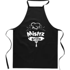 Svart TRYCKT FÖRKLÄDE kök GRILL MASTER herr för Fars dag kung