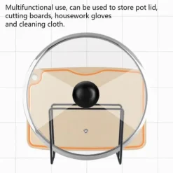 Svart väggmonterat lock Hållare för skärbräda
