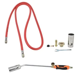 Svetsvärmebrännare Flytande gas ogräsfackla Bärbar utomhuseldkastare med 2 m rör för hushåll