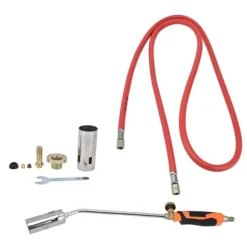 Svetsvärmebrännare Flytande gas ogräsfackla Bärbar utomhuseldkastare med 2 m rör för hushåll