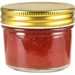 Syltburkar i glas med guldfärgade lock - 96 st | Volym: 110 ml | Färg: Glas med guldlock