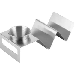 Tacohållare i rostfritt stål för Hem Kök Restaurang Bufféverktyg