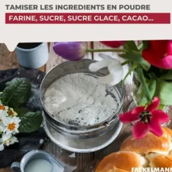 Tamis av rostfritt stål extra fin 18 cm i diameter Fackelmann Basic