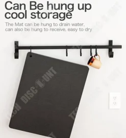 TD® Dish Dräneringsmatta Köksdiskmatta Superabsorberande Dish Torkmatta Isoleringsmatta 40x50cm