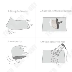 TD® Köksmatta Framför Diskbänk - 2 Styck Maskintvättbar Anti-halk Absorberande Köksmatta 40 * 60+40 * 120cm Beständig