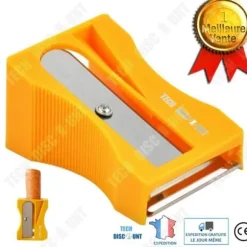 TD® Morotsskalare Blyertsvässare Grönsaksfrukt Kök Vass Blad Redskap Praktisk Kniv Spiral Gul