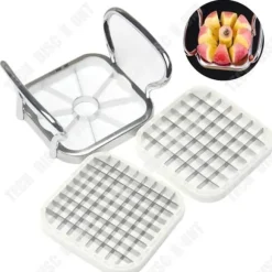 TD® Potatisskärare Pommes frites Tärnad i rostfritt stål Skur frukt Gurka Skivor Skinka Korv