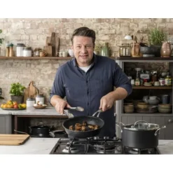 Tefal Jamie Oliver Cook's Classics HA-kastrull, 24 cm/5,2 L, svart