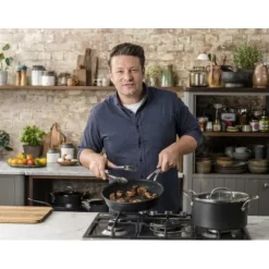 Tefal Jamie Oliver Cook's Classics HA-kastrull, 24 cm/5,2 L, svart