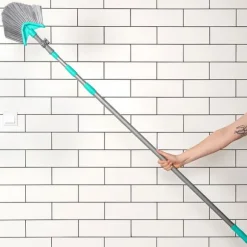 Teleskopisk kvast för damm och spindelnät, triangulär, 140-327 cm
