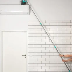 Teleskopisk kvast för damm och spindelnät, triangulär, 140-327 cm