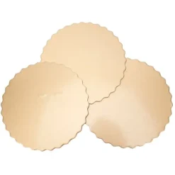 Återanvändbara dubbelsidiga runda tårtbrädor för bröllop och födelsedagsfest - Set med 10 (12 tum)