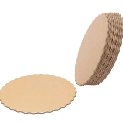 Återanvändbara dubbelsidiga runda tårtbrädor för bröllop och födelsedagsfest - Set med 10 (12 tum)