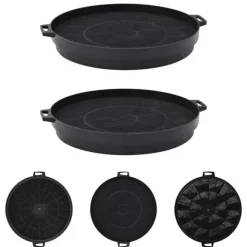 The Living Store Kolfilter 2 st 210 mm - Spisfläkttillbehör