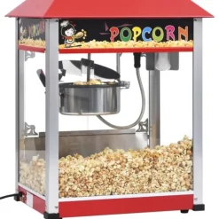 The Living Store Popcornmaskin med teflonbeläggning 1400 W - Popcornmaskiner