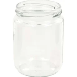 The Living Store Syltburkar i glas med vita och röda lock 96 st 230 ml - Honungsburkar