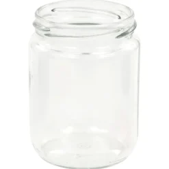 The Living Store Syltburkar i glas med vita och röda lock 48 st 230 ml - Honungsburkar