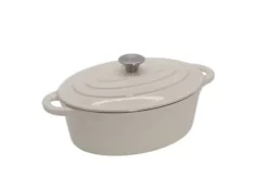 Tierra Oval Gjutjärnsgryta 34cm 6,5L Krämgrön NOIS