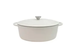 Tierra Oval Gjutjärnsgryta 34cm 6,5L Krämgrön NOIS