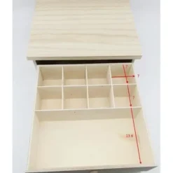 Tillbehörslådor i trä med två lådor för Sirge pastamaskiner